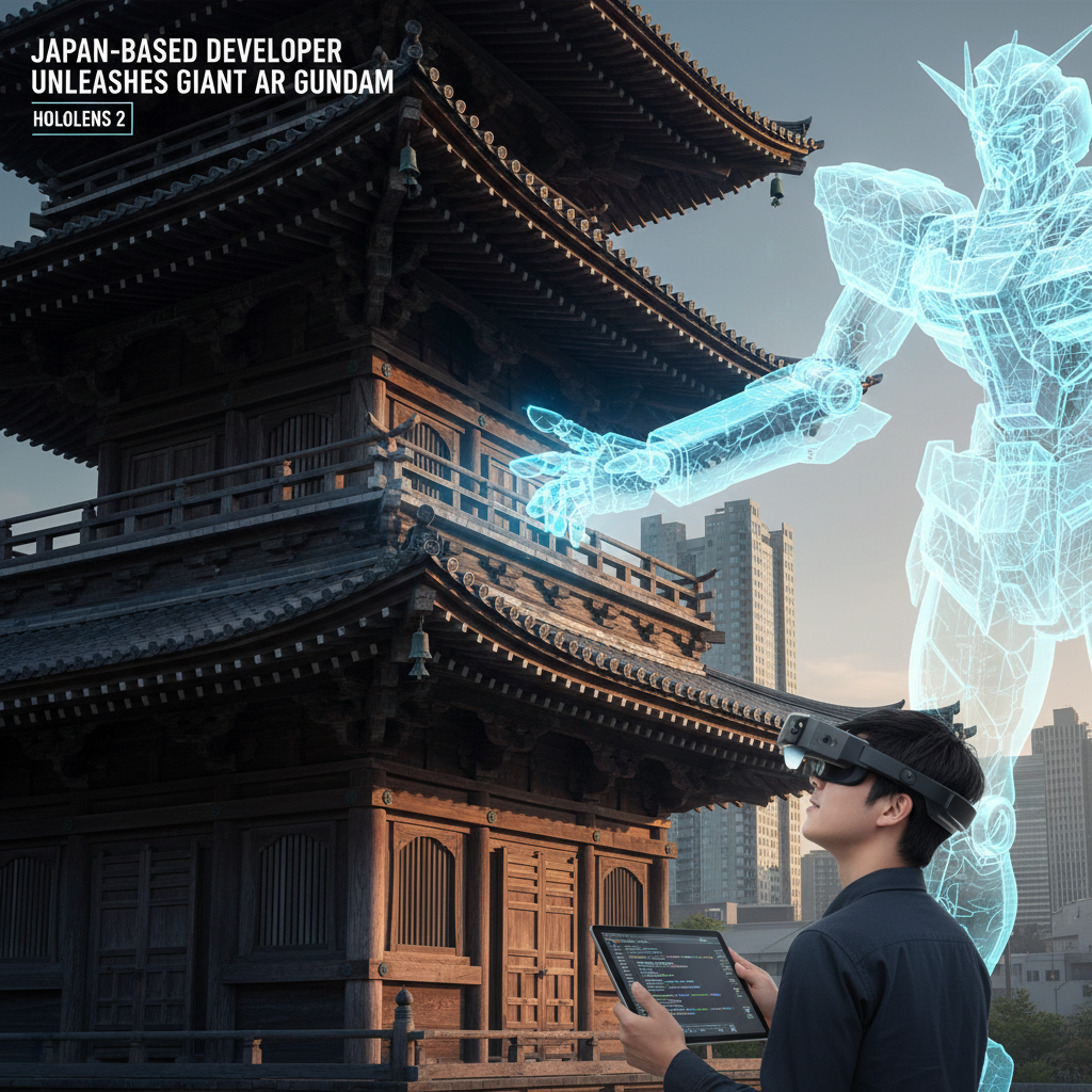 Japan-Based Developer Unleashes Giant AR Gundam Robot on the Public via HoloLens 2 Metanexus XR