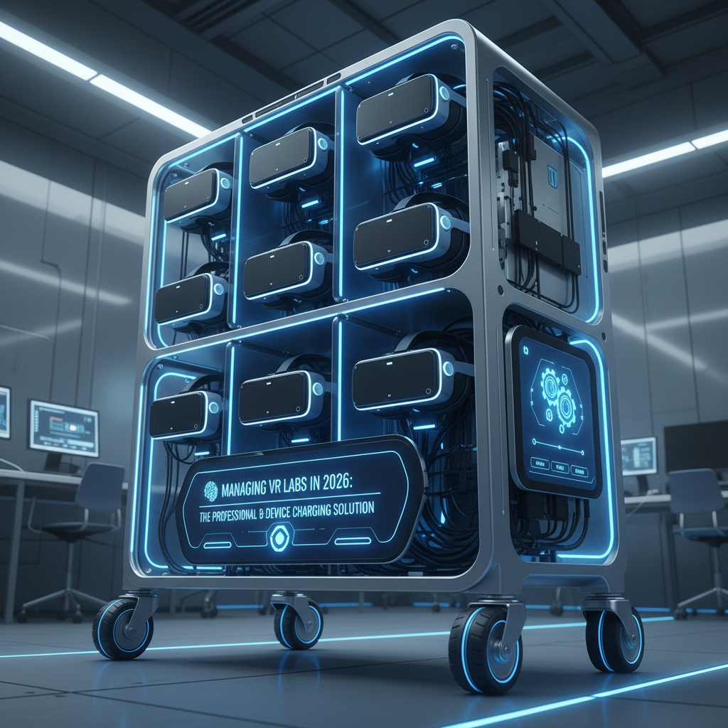 VR Headset Charging Trolley (8 Device): "Managing VR Labs in 2026: The Professional 8-Device Charging Solution."