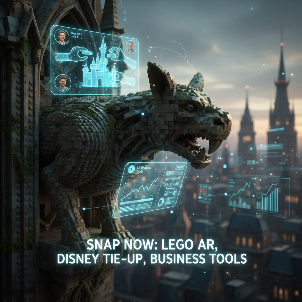 Snap Now Lets You Build Lego in AR Remotely with Others, Reveals AR Tie-Up with Disney, Plus AR Business Tools Metanexus XR