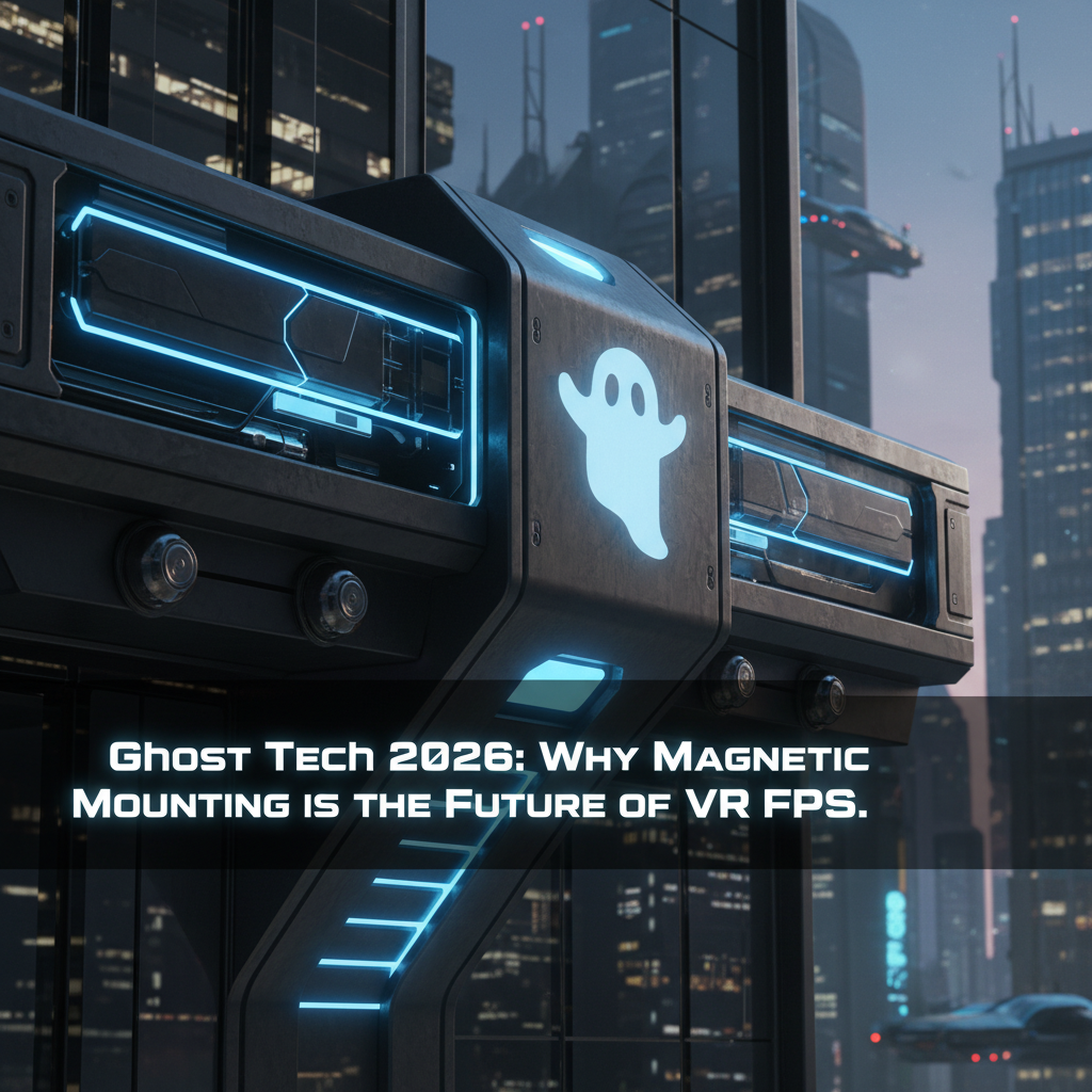 VR Gunstock SPINE Ghost (Magnetic): "Ghost Tech 2026: Why Magnetic Mounting is the Future of VR FPS." Metanexus XR
