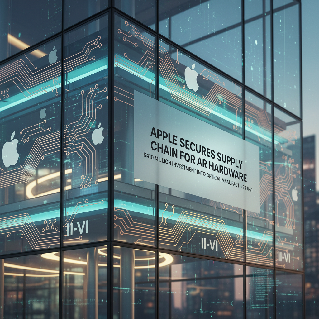 Apple Secures Supply Chain for AR Hardware with $410 Million Investment into Optical Manufacturer II-VI Metanexus XR