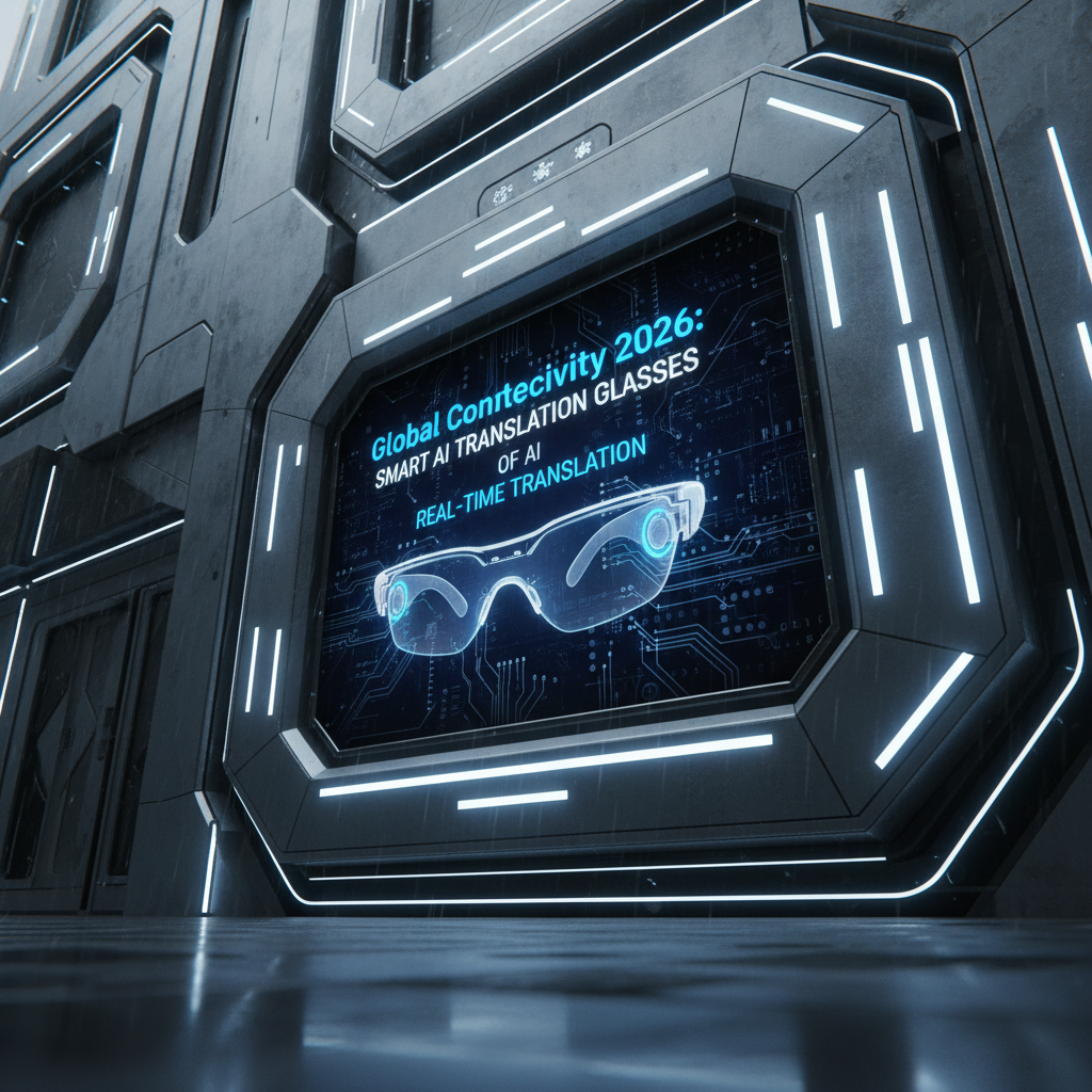 Smart AI Translation Glasses: "Global Connectivity 2026: The Power of AI Real-Time Translation."
