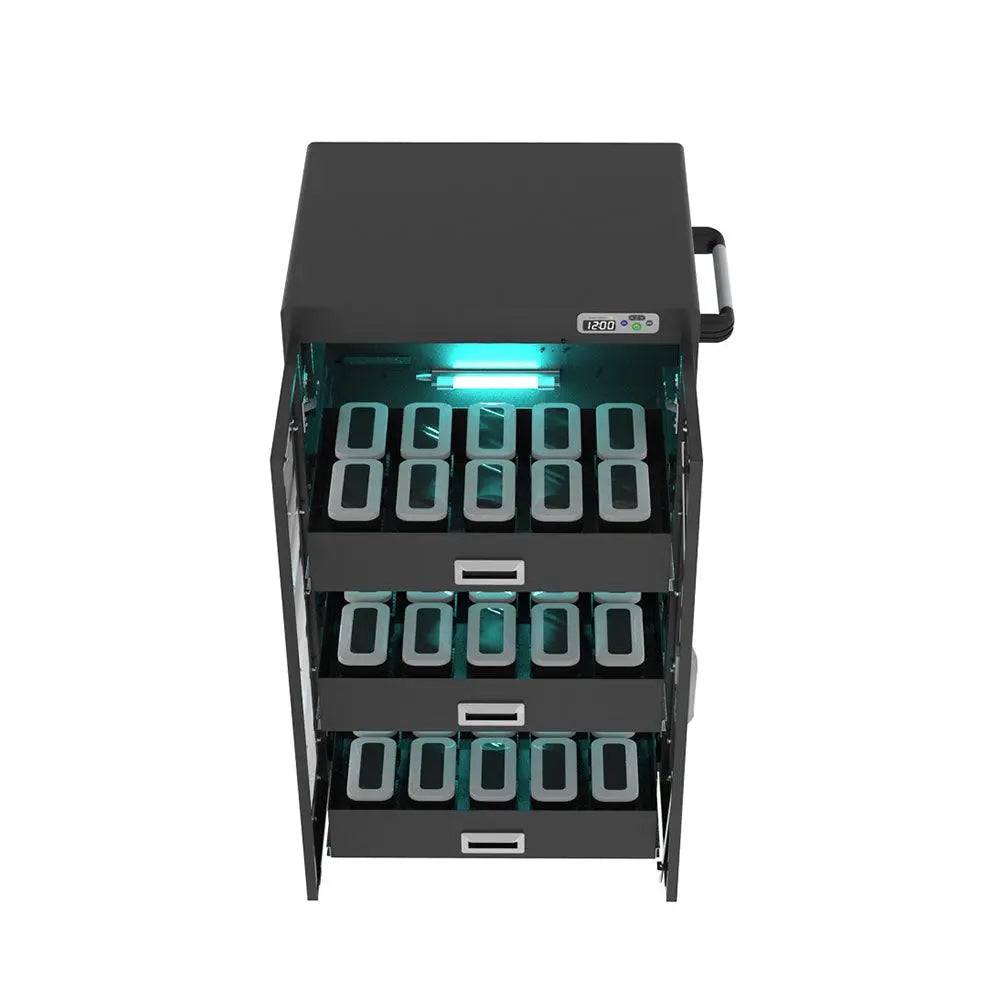 VR Charging & UV-C Sterilization Cabinet – 30 Headset Slots