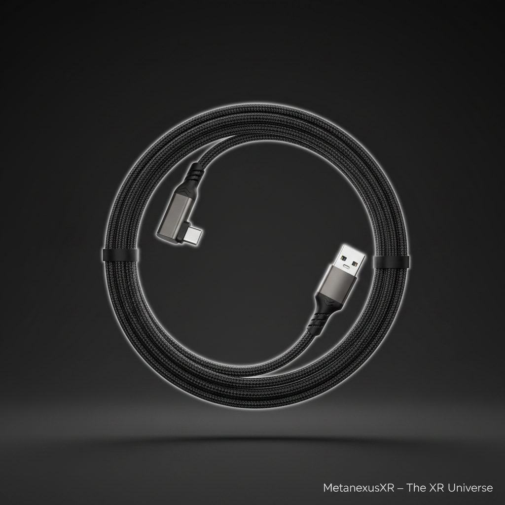 USB-A to USB-C connector on the 1m VR link cable — Metanexus XR