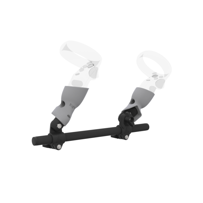 protubeVR modular VR gun stock, angled studio view