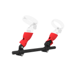 Budget VR gun stock for PS VR2, front bracket view - MetanexusXR