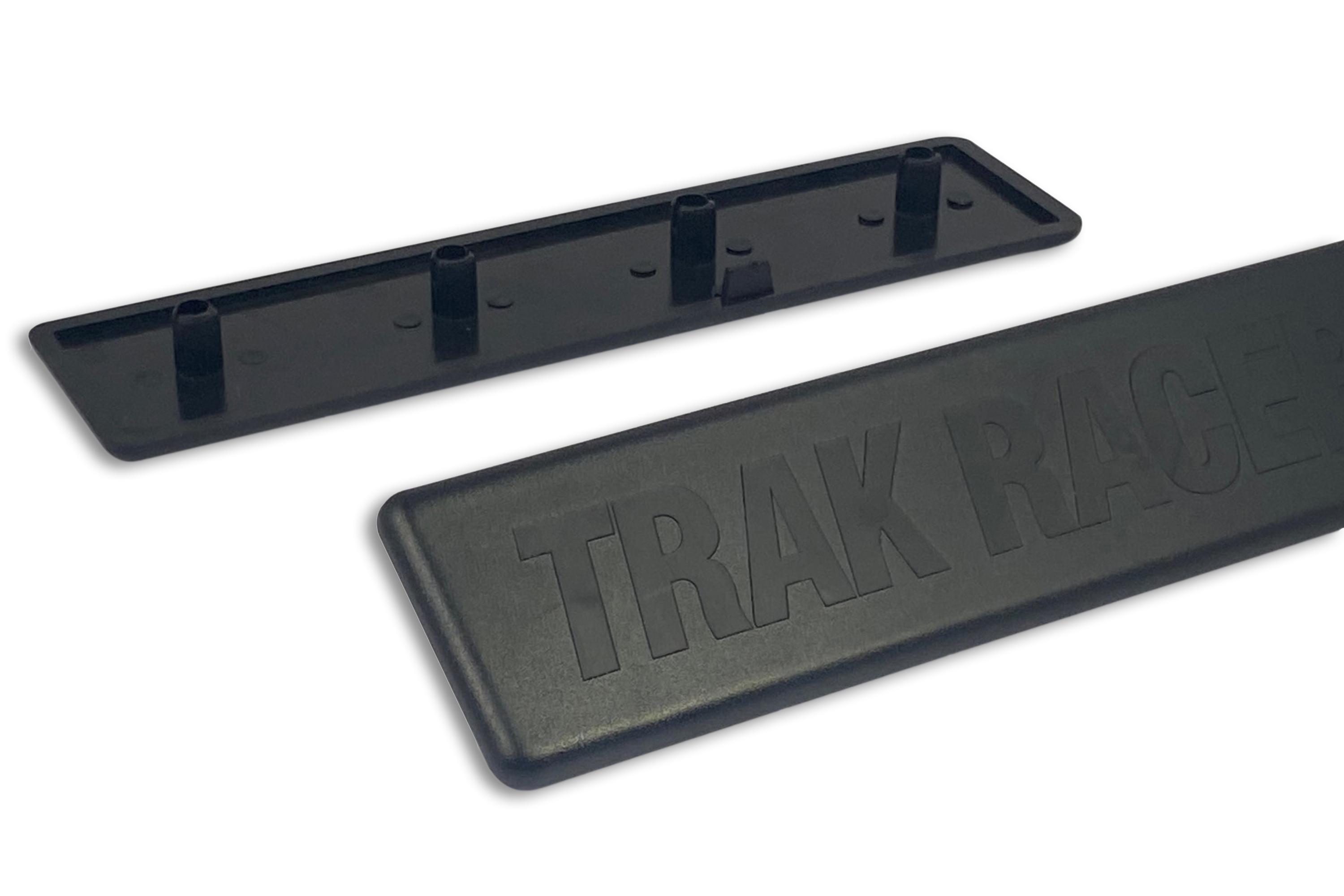 160x40 mm Aluminium Extrusion End Caps – ABS, 8 mm Slot, Pack of 2 – two black ABS end caps for 160x40 mm aluminium extrusion – photo 1 of 3