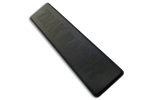 160x40 mm Aluminium Extrusion End Caps – ABS, 8 mm Slot, Pack of 2 – two black ABS end caps for 160x40 mm aluminium extrusion – photo 3 of 3