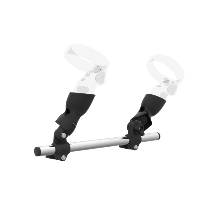 Budget VR gun stock for PS VR2, controller mount close-up - MetanexusXR