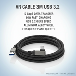 VR Cable 3m USB 3.2 Fast Charging 10Gbps Oculus Quest