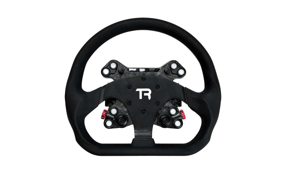 330 mm Flat-Bottom Closed GT Sim Racing Wheel – Aluminium with Silicone Grips, 70 mm PCD – 330 mm closed flat-bottom GT sim racing wheel with silicone grips – photo 7 of 8