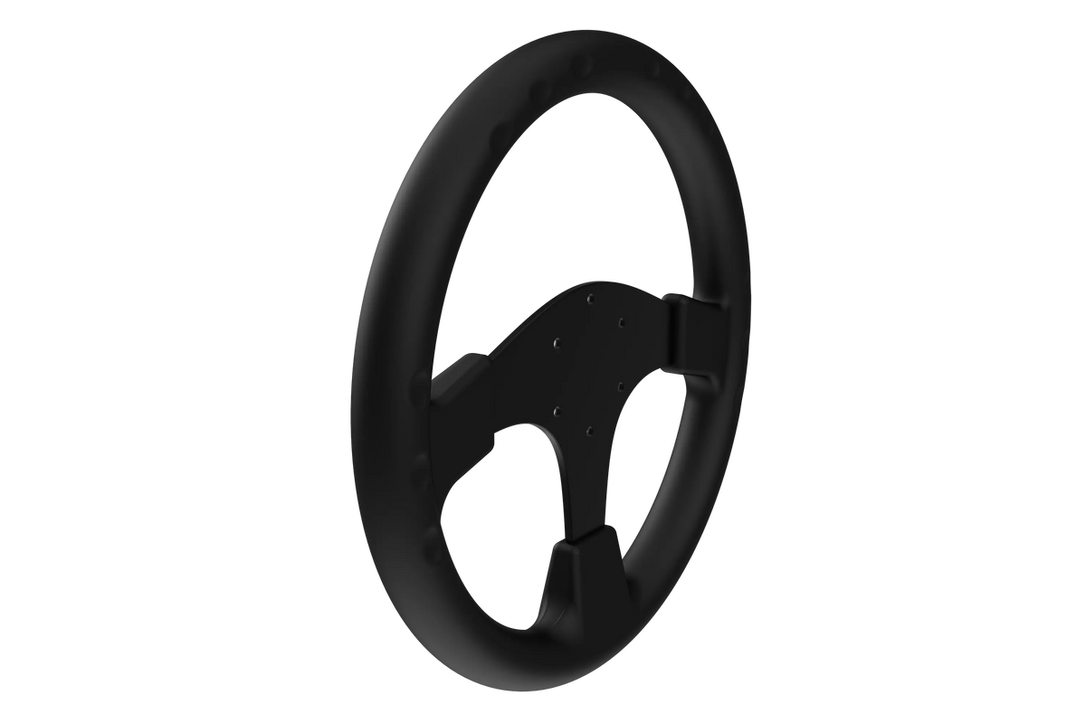330 mm Round Sim Racing Wheel Rim – Aluminium with Silicone Grips, 70 mm PCD – 330 mm round aluminium sim racing wheel rim with silicone grips – photo 4 of 8