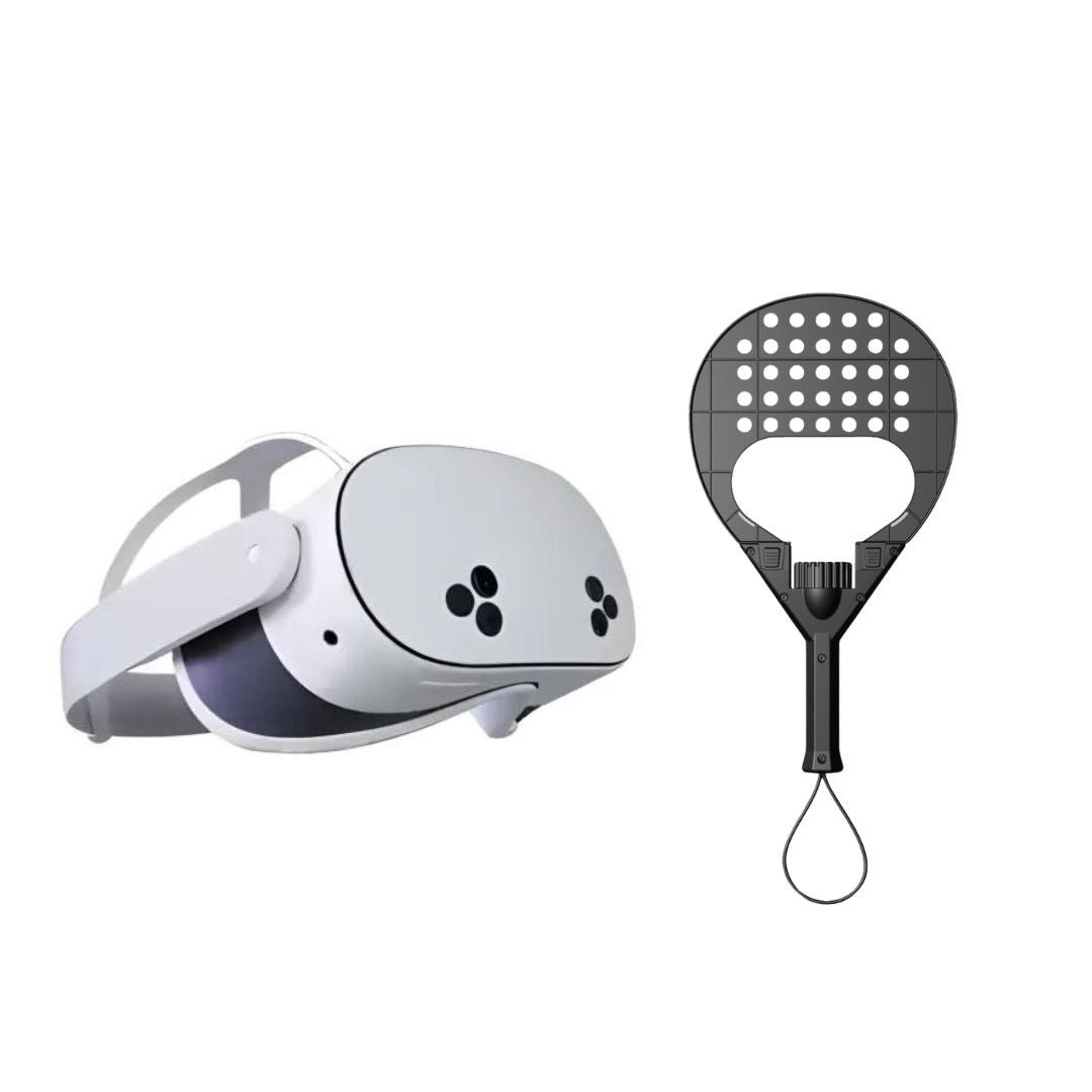 Meta Quest 3S + VR padel racket bundle, full contents – Metanexus XR