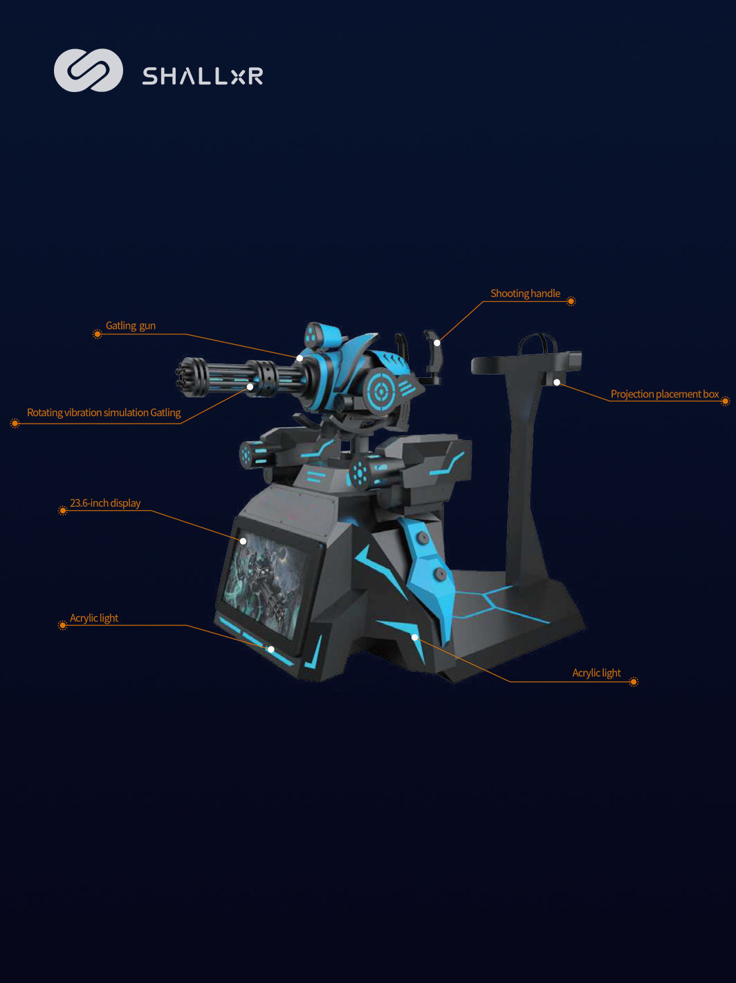 Gatling Gun Simulator – Rotating Gatling Arcade in 2 m² – gatling gun simulator – photo 4 of 6