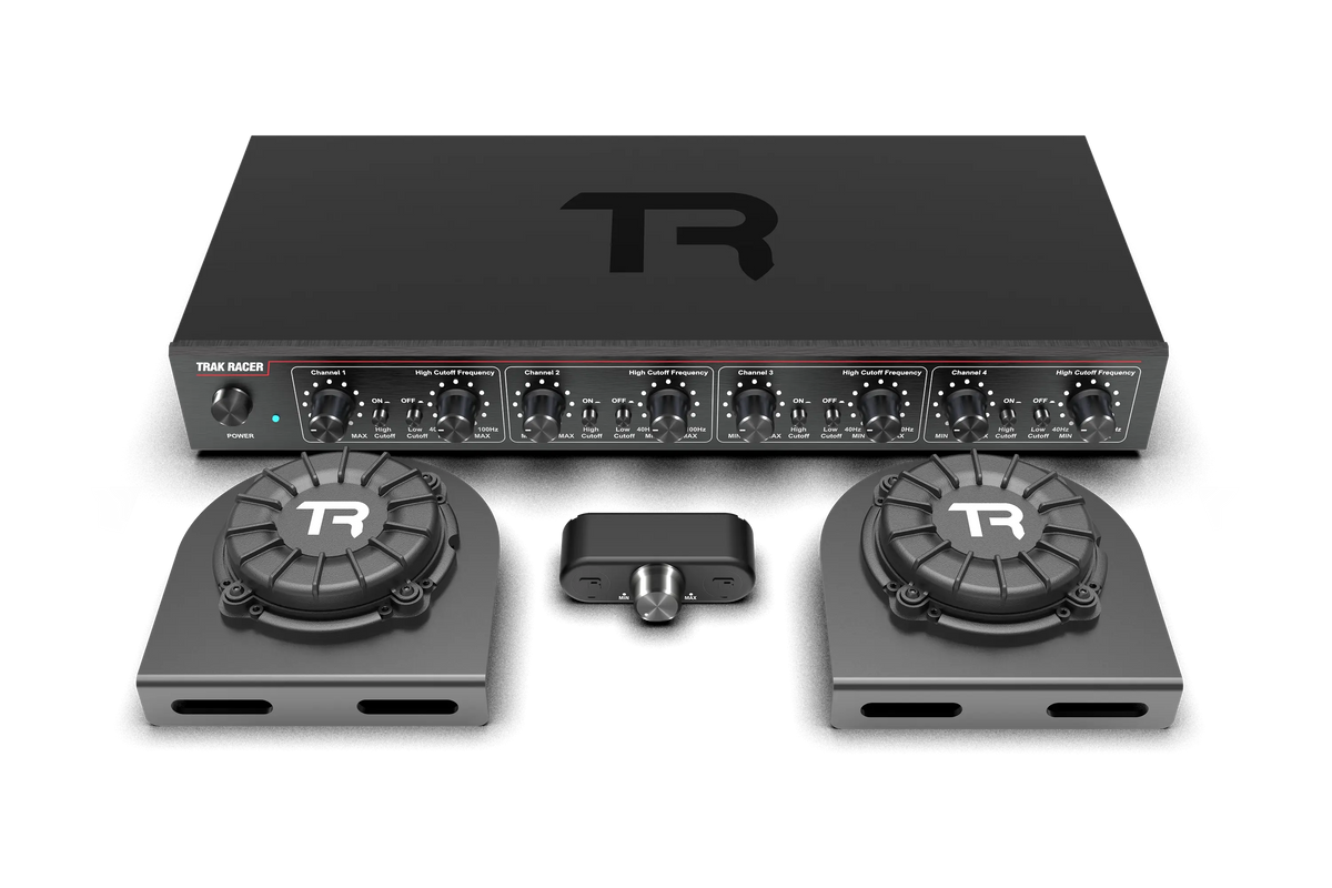 4-Channel Bass Shaker Amplifier Kit with 2 Compact Shakers – Pedal, Shifter & Handbrake Haptics – 4-channel bass shaker amplifier with two compact tactile shakers – photo 2 of 16