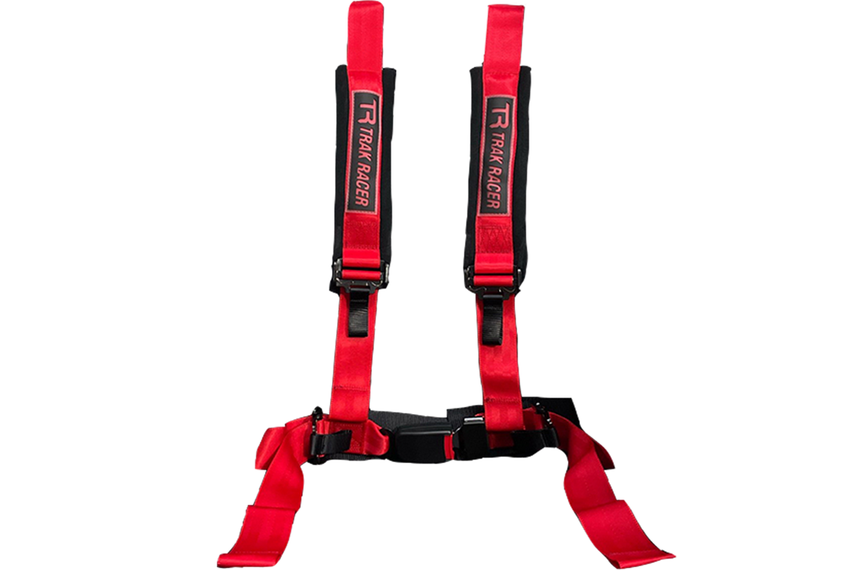 4-Point Racing Harness for Sim Racing & Flight Sim Cockpits – Black or Red, Motion & Tensioner Ready – 4-point racing harness on a sim racing bucket seat – photo 3 of 9