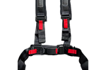 4-Point Racing Harness for Sim Racing & Flight Sim Cockpits – Black or Red, Motion & Tensioner Ready – 4-point racing harness on a sim racing bucket seat – photo 8 of 9