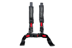 4-Point Racing Harness for Sim Racing & Flight Sim Cockpits – Black or Red, Motion & Tensioner Ready – 4-point racing harness on a sim racing bucket seat – photo 9 of 9