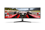 49-Inch Curved Super Ultrawide Gaming Monitor – 5120×1440 DQHD, 165 Hz, 32:9 – 49 inch curved super ultrawide gaming monitor on a sim racing rig – photo 1 of 9