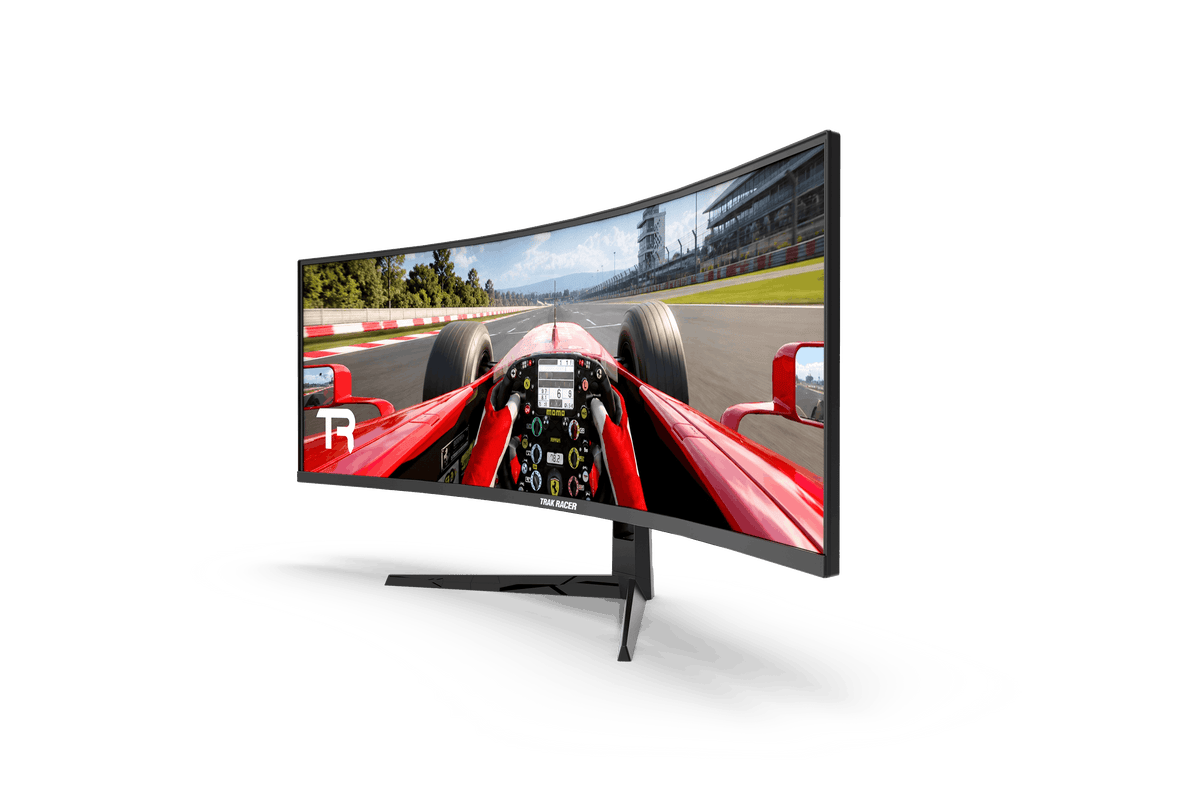 49-Inch Curved Super Ultrawide Gaming Monitor – 5120×1440 DQHD, 165 Hz, 32:9 – 49 inch curved super ultrawide gaming monitor on a sim racing rig – photo 7 of 9
