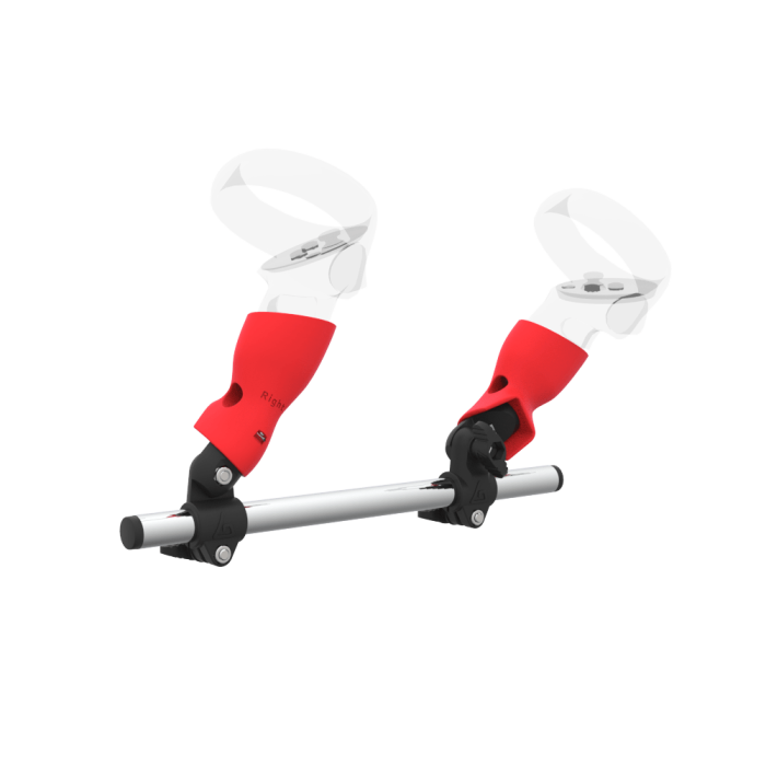 Budget VR gun stock for PS VR2, top-down view - MetanexusXR