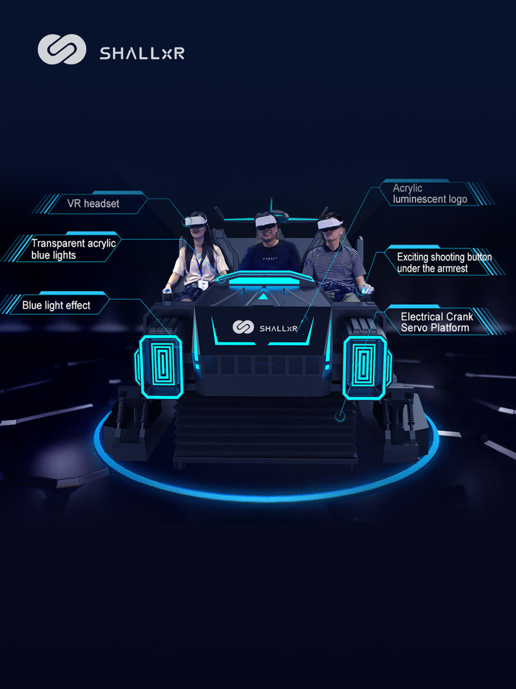 9D VR Cinema – Six-Seat Spaceship Cabin with 360° View – 9d vr cinema – photo 4 of 6