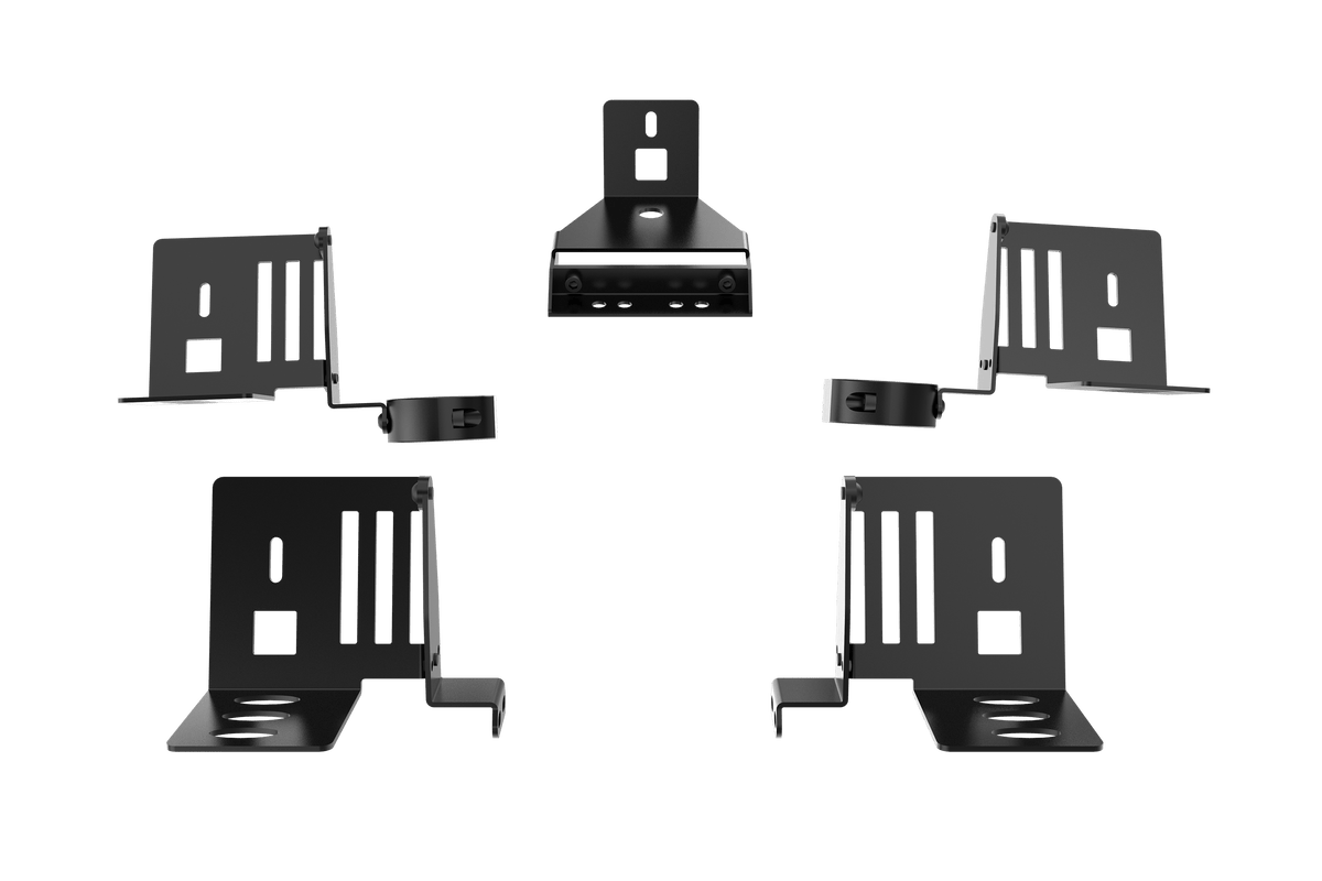 5-Speaker Mount Kit for NexusRig Apex – Surround Sound Speaker Brackets for Sim Rigs – 5-speaker surround mount kit on the NexusRig Apex sim rig – photo 2 of 6