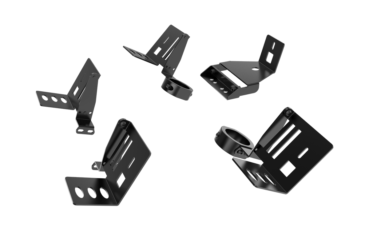 5-Speaker Mount Kit for NexusRig Apex – Surround Sound Speaker Brackets for Sim Rigs – 5-speaker surround mount kit on the NexusRig Apex sim rig – photo 4 of 6