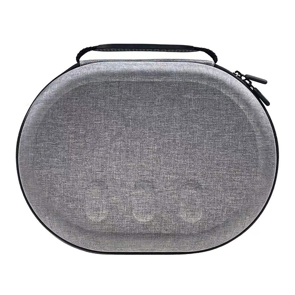 Quest 3 heavy-duty case size reference next to headset - Metanexus XR
