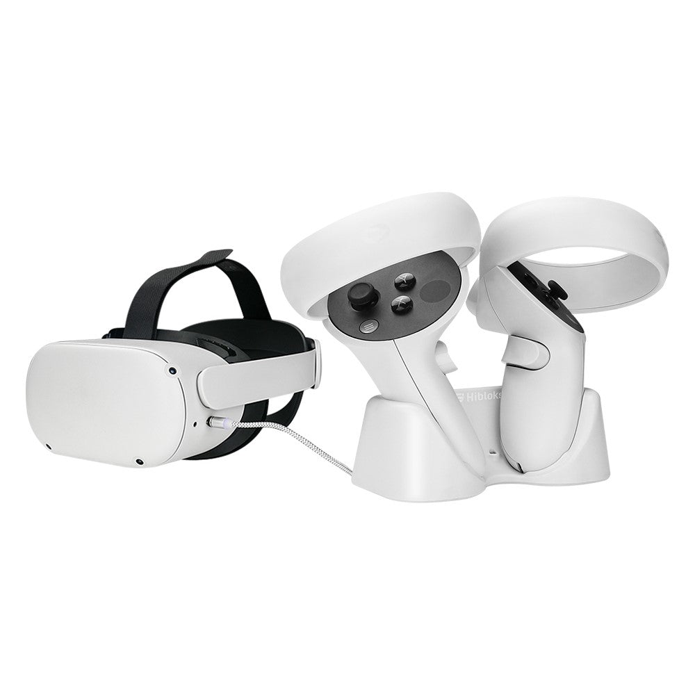 HIBLOKS OQC2101 Magnetic Charging Base Dock for Oculus Quest 2 VR Glasses Handles Metanexus XR