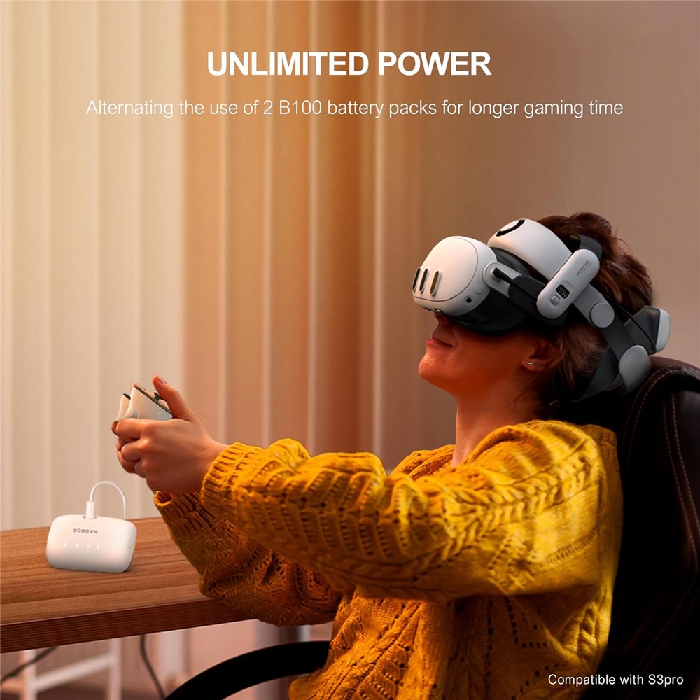 BOBOVR B100 battery magnetic contact side