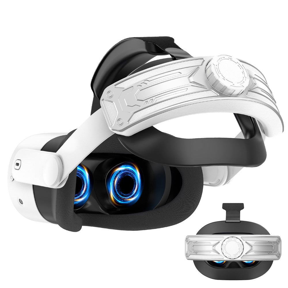 For Meta Quest 3S T2 Elite Head Strap ABS+Sponge Soft Cushion Adjustable Headband Metanexus XR