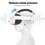 Quest 3S flippable headband, flipped position