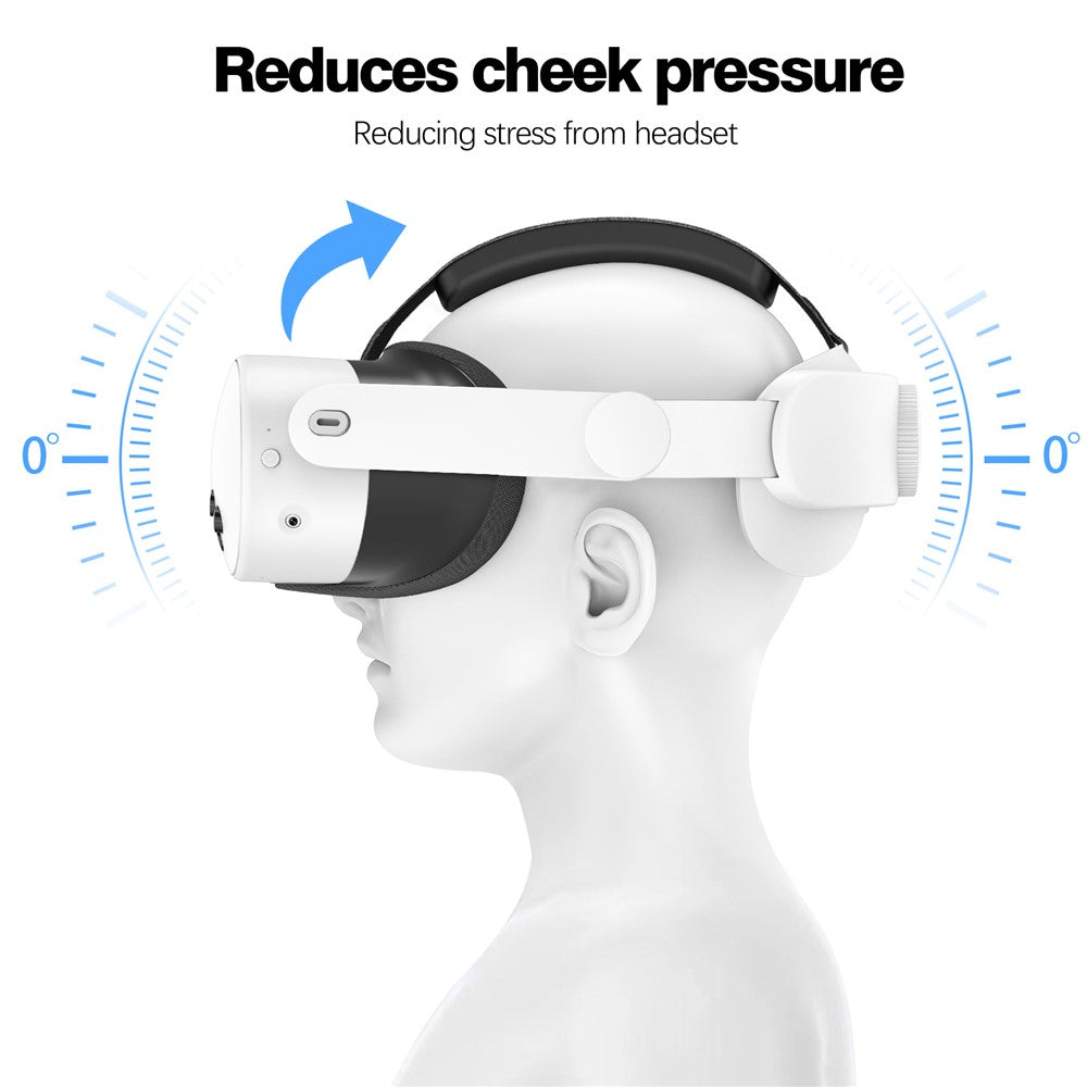 Quest 3S flippable headband, flipped position