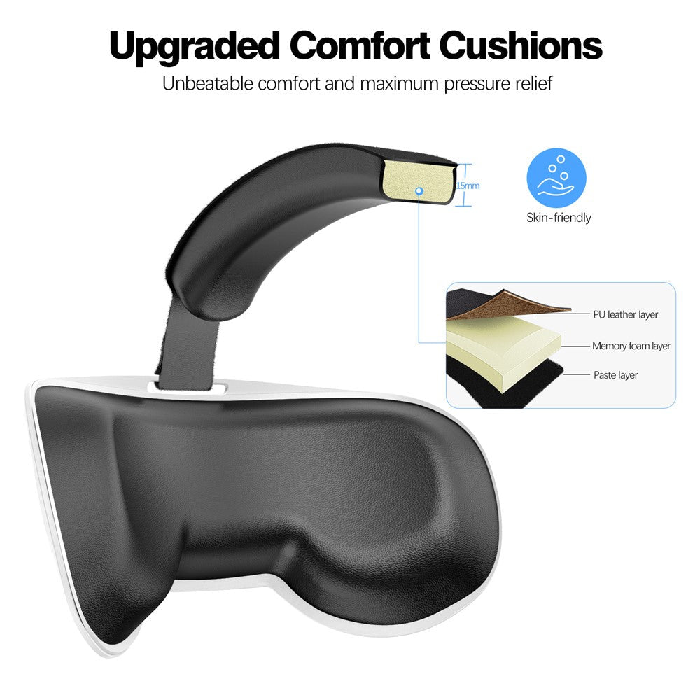 Quest 3S flippable headband, side strap detail