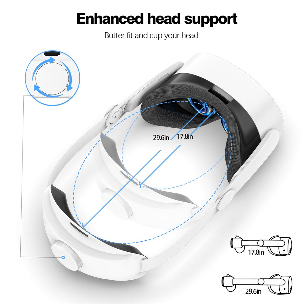 Quest 3S flippable headband, adjusting headwear