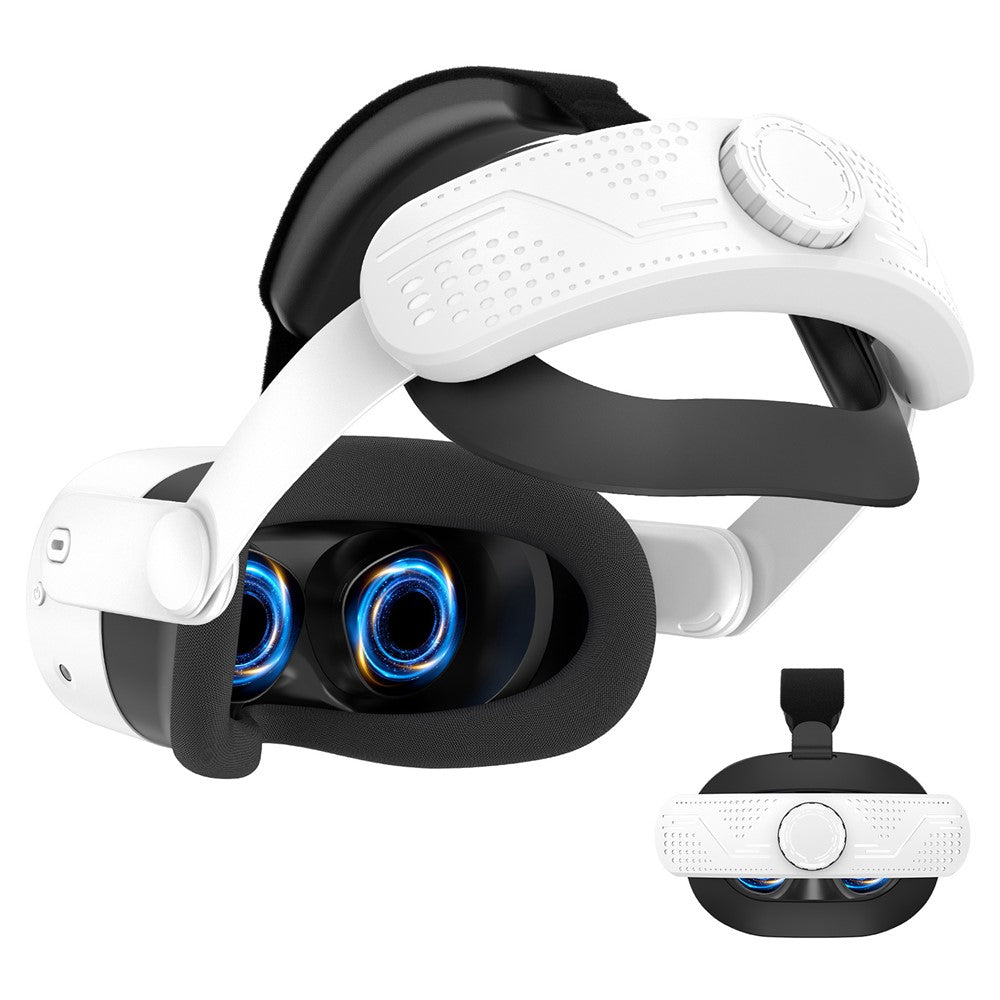Quest 3S Elite strap headband in White, front view