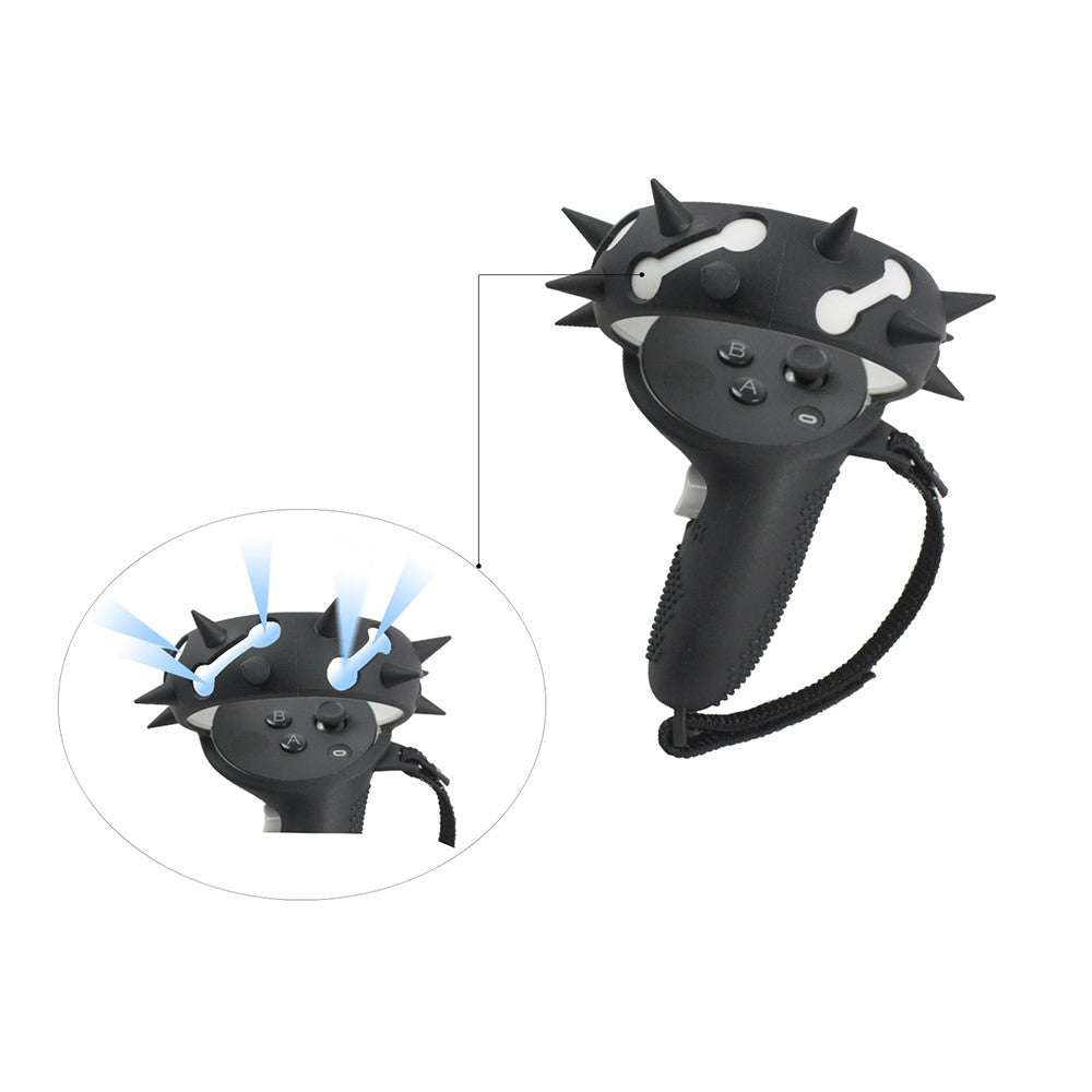 Quest 2 grip cover, signal holes detail