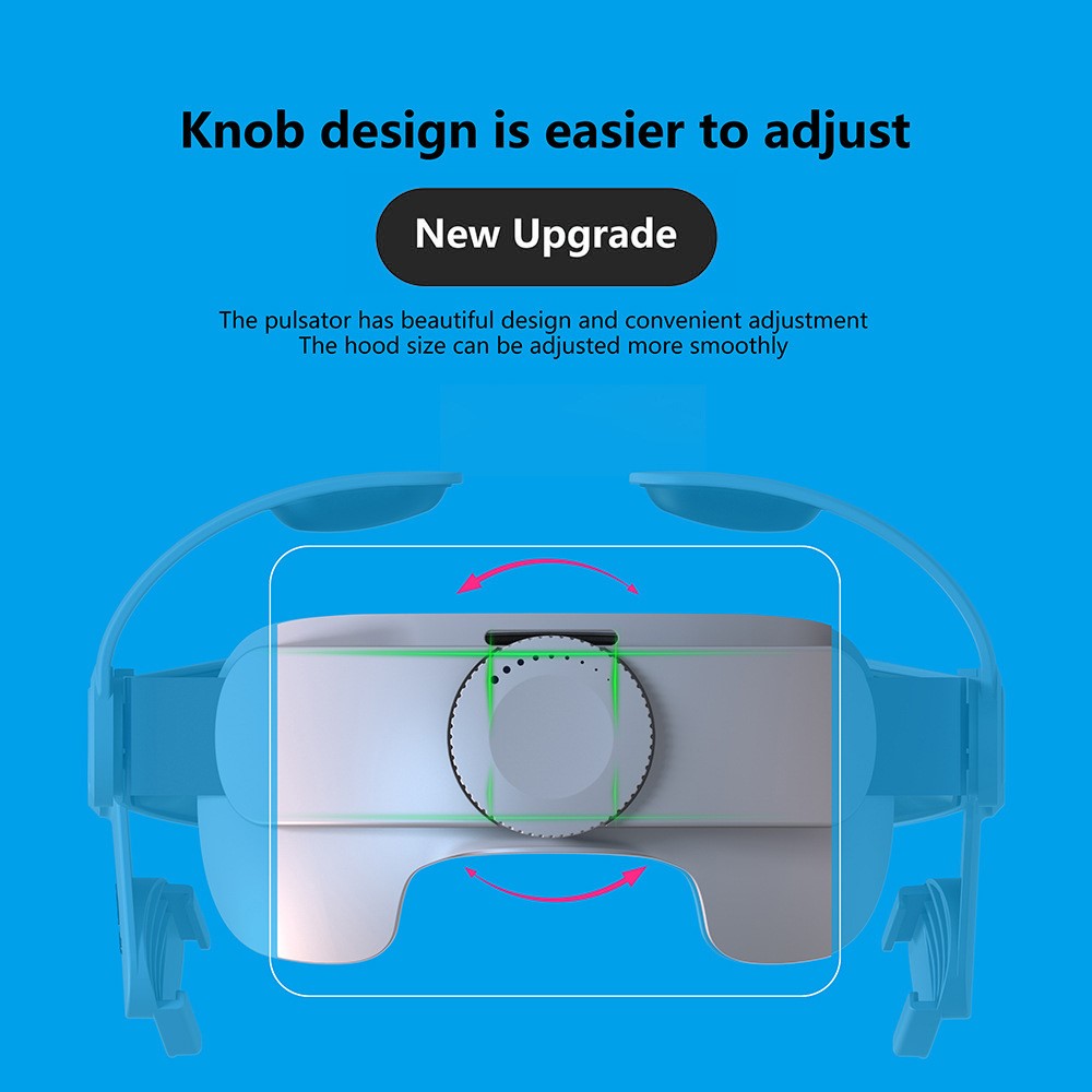 FIIT VR T2 headband, knob adjustment detail