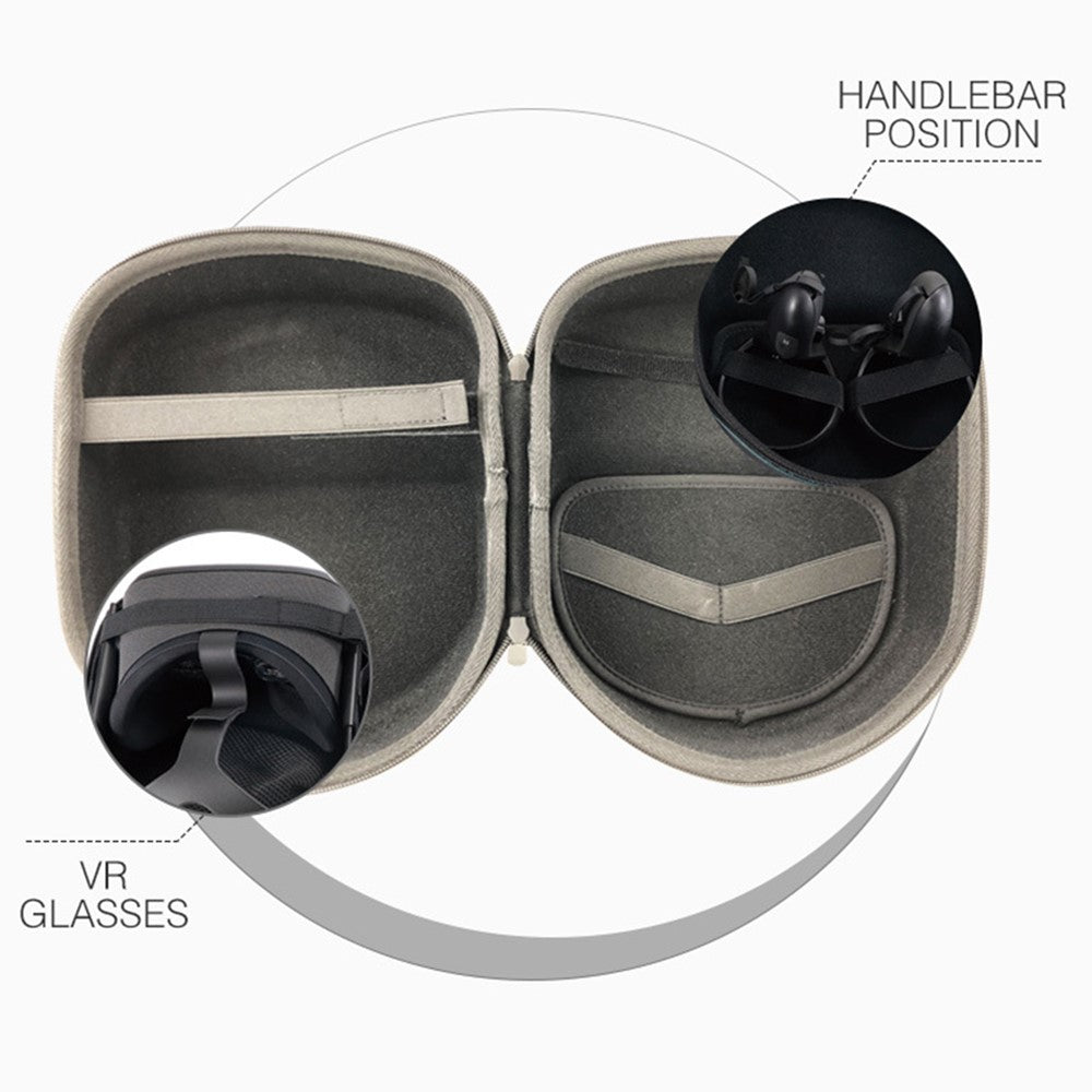Quest 2 rainproof hard case shown outdoors in wet conditions - Metanexus XR