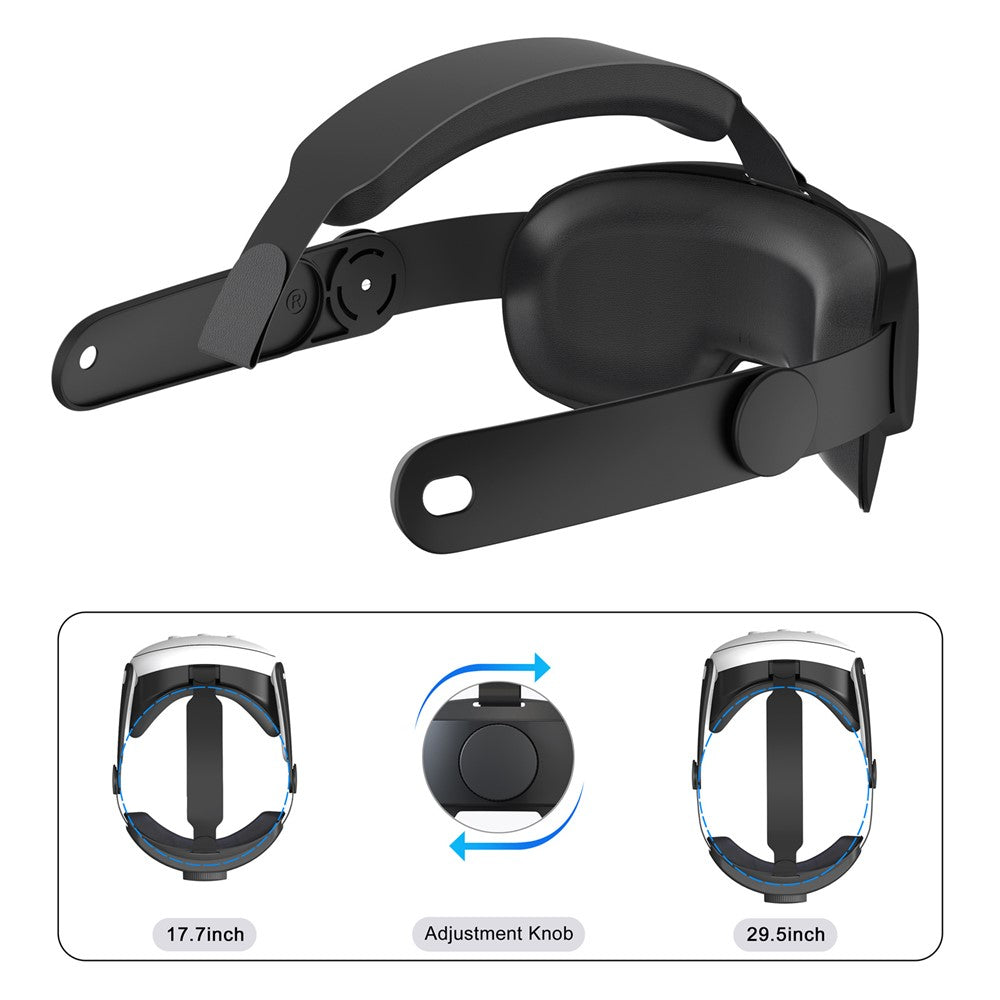 Knob-adjustable strap, adjustment mechanism detail