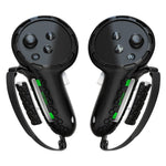 Quest 3/3S controller cover with battery access, pair front view
