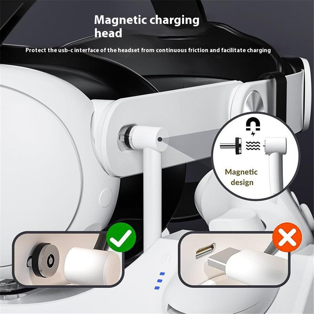 USB-C connector on the Meta Quest 3 30W charging dock