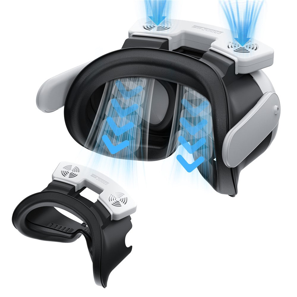 STARTRC facial interface with cooling fan, front view