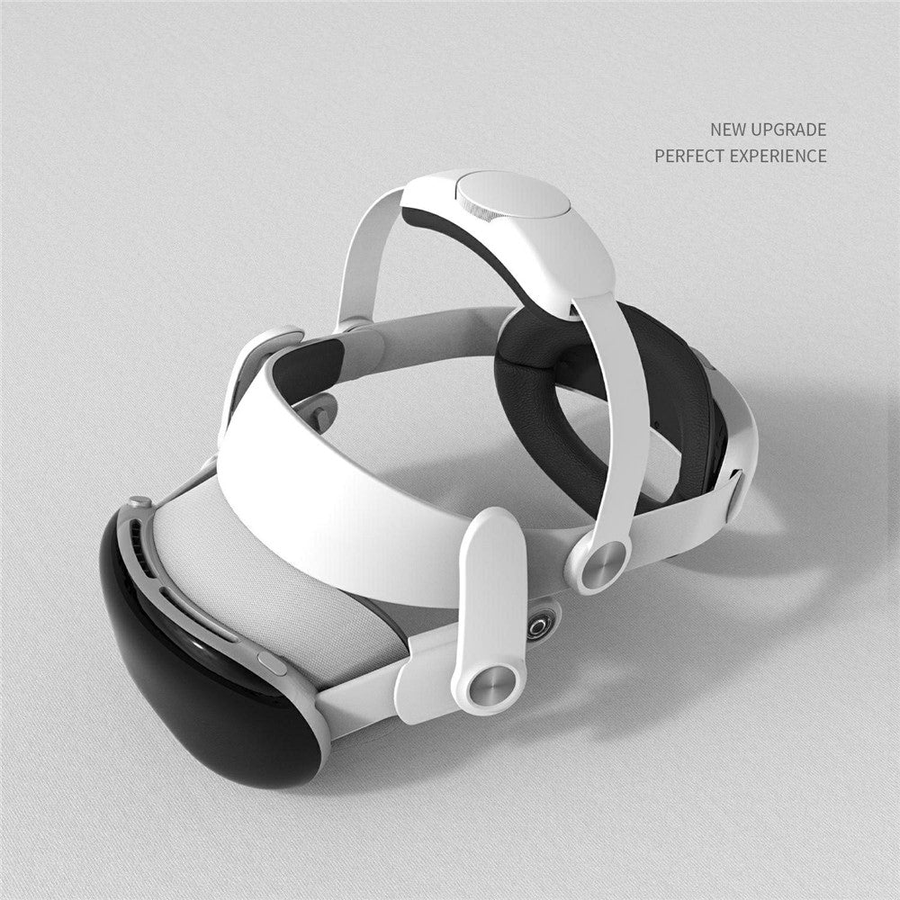 WOLMTT head strap for Apple Vision Pro worn on the headset - MetanexusXR