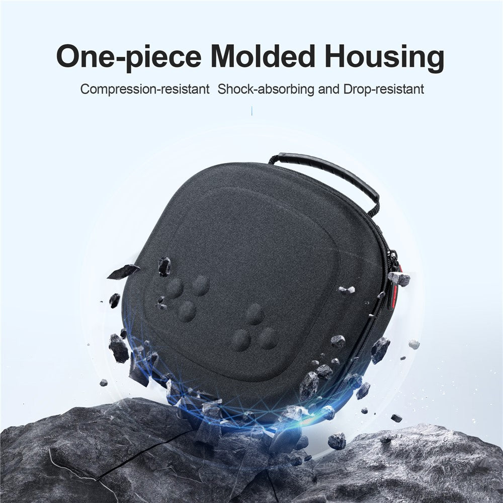 STARTRC universal case size reference next to Quest 3S headset - Metanexus XR