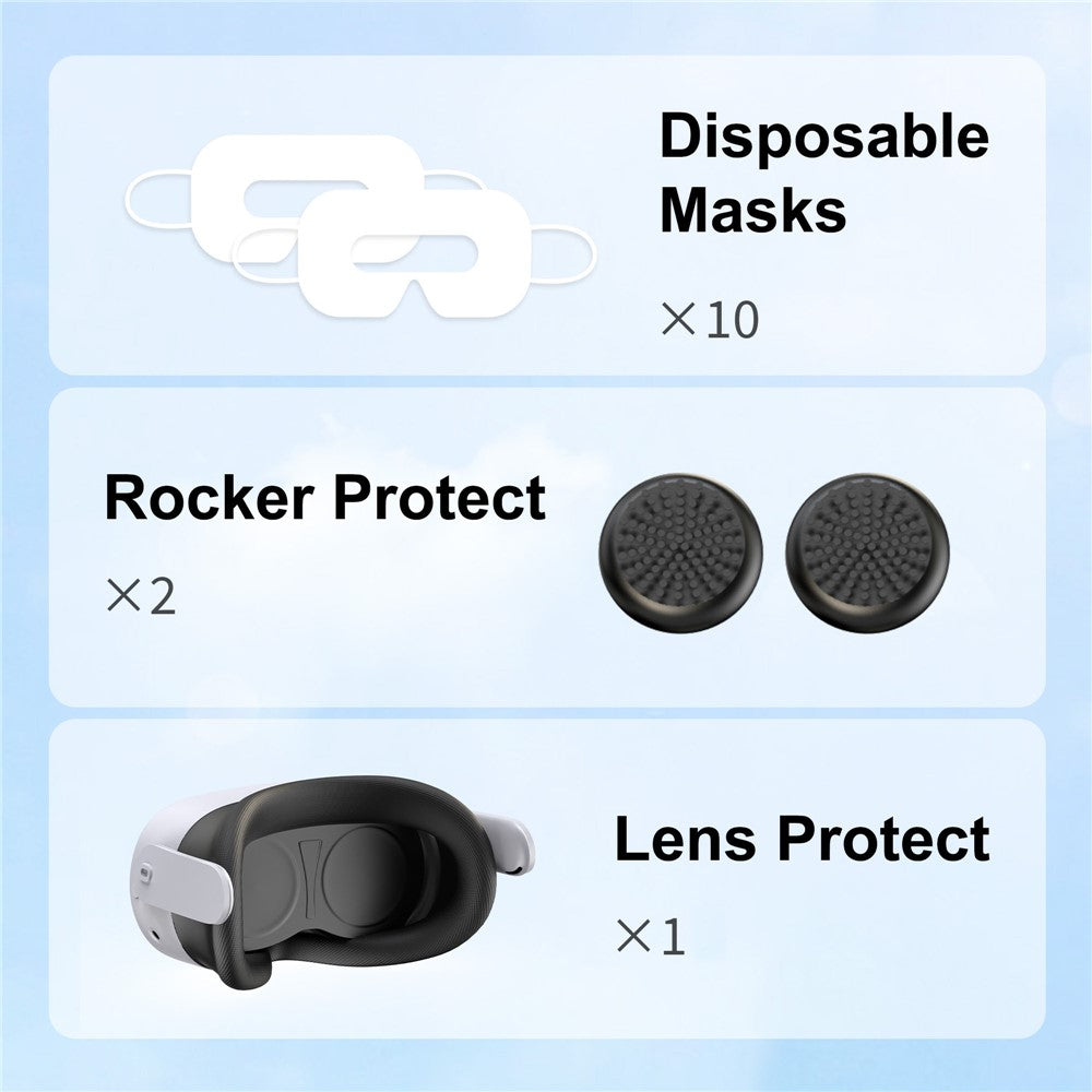 STARTRC Quest 3S kit, cleaning cloth and joystick caps