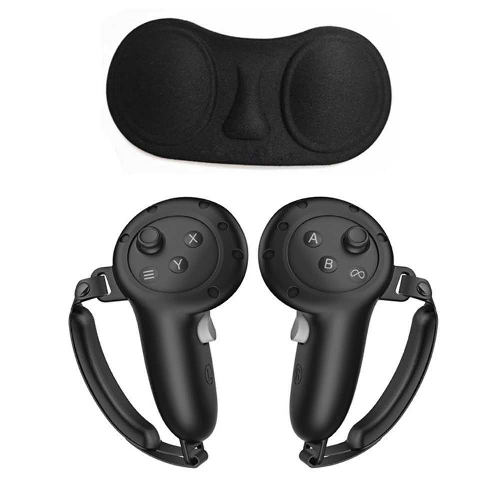 Quest 3/3S controller grip covers with lens protector, full set