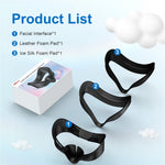 STARTRC GAMES For Meta Quest 3S VR Face Mask Leather  /  Lycra Foam Pad Breathable Face Cover Metanexus XR