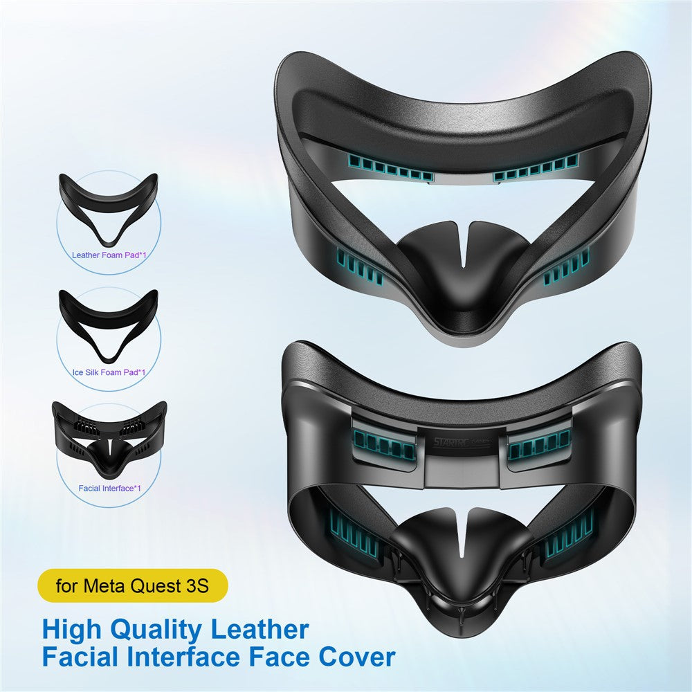 STARTRC face mask, leather pad option